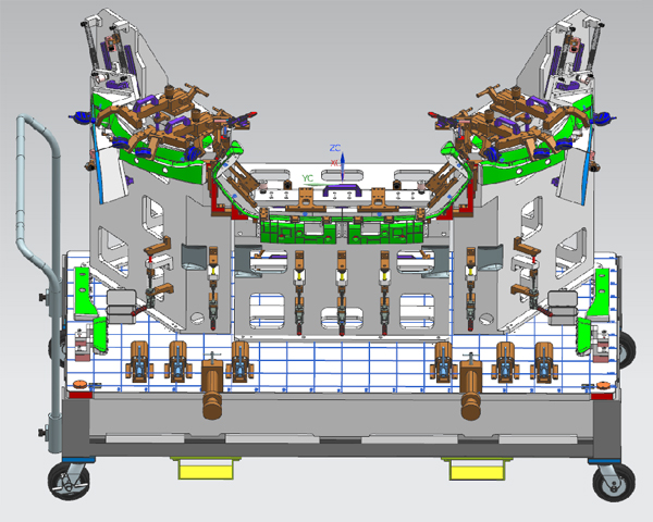 汽车保险杠检具